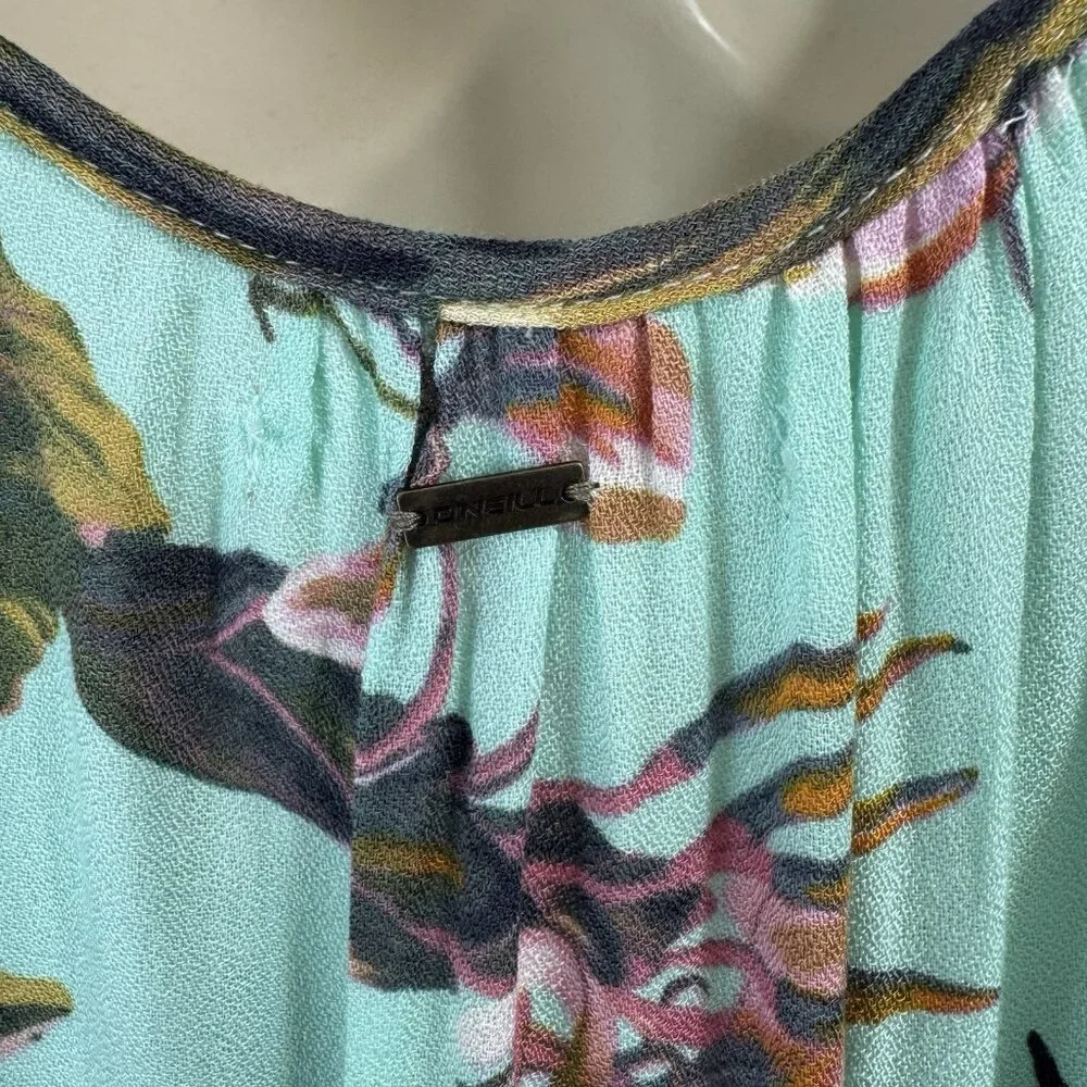 O'Neill Tropical Maxi Dress - Aqua and Lavender - Picture 10 of 12